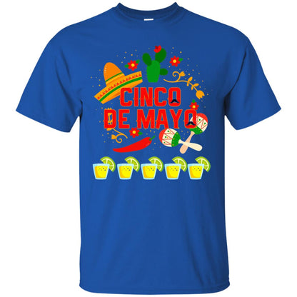 Fiesta Cinco De Mayo T-shirt Royal