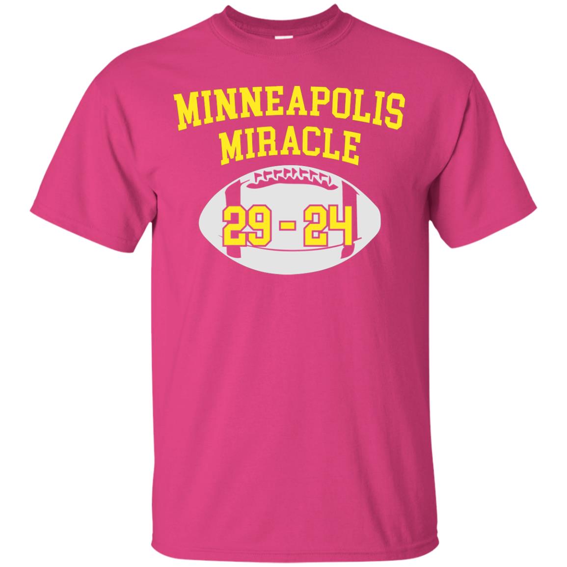 Football Lover T-shirt Minneapolis Miracle Heliconia