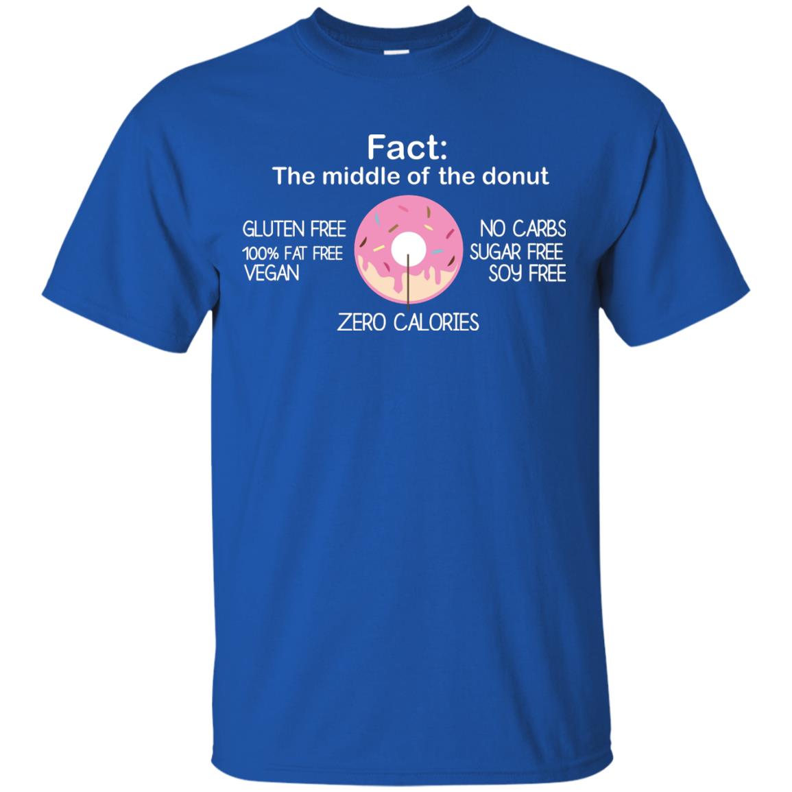 Fact The Middle Of The Donut Zero Calories Shirt Royal
