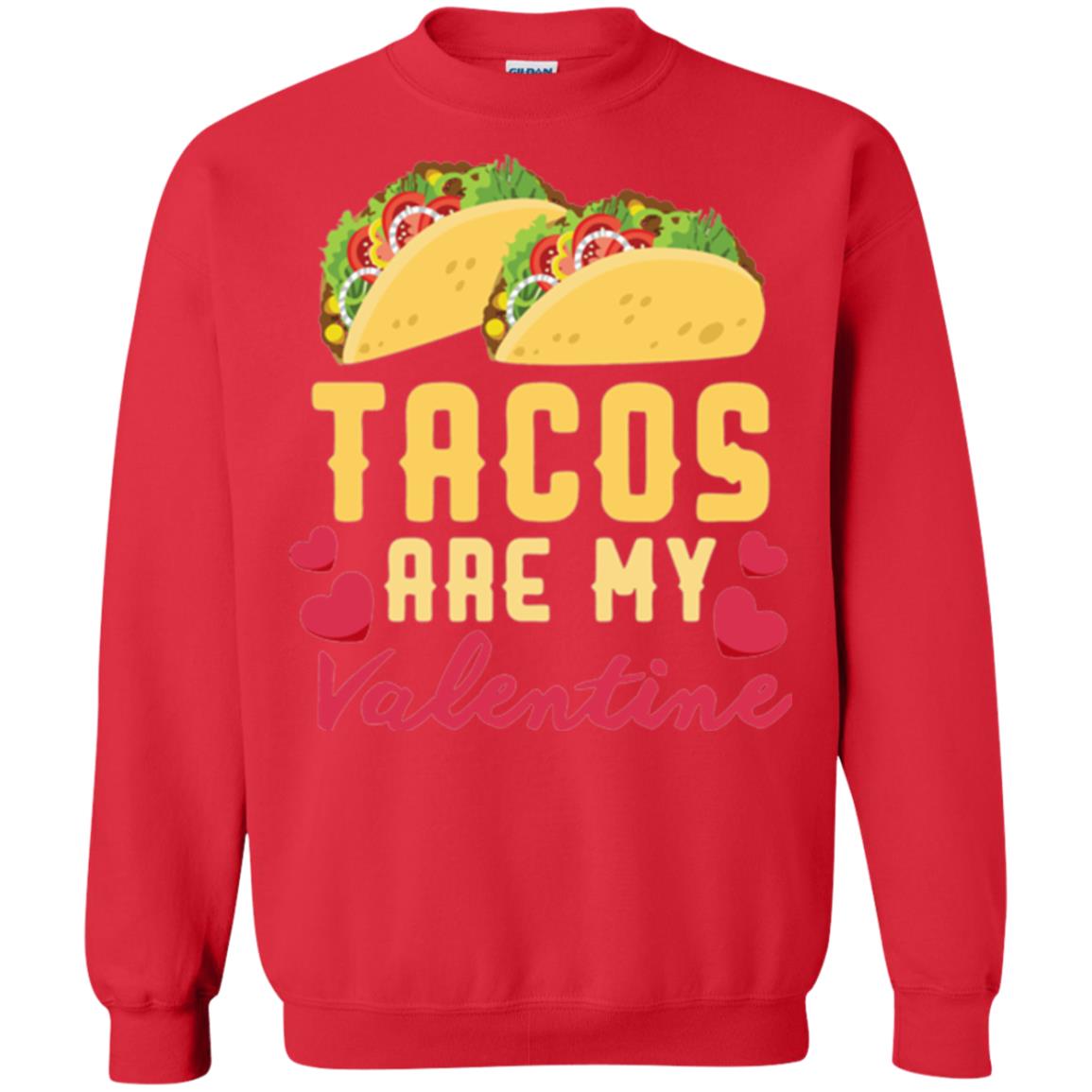 Funny Valentines Day Shirt Tacos Lovers Love Heart Gift Shirt Red
