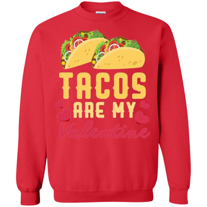 Funny Valentines Day Shirt Tacos Lovers Love Heart Gift Shirt Red
