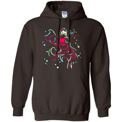 Disney Little Mermaid Neon Sebastian Graphic T-shirt Dark Chocolate