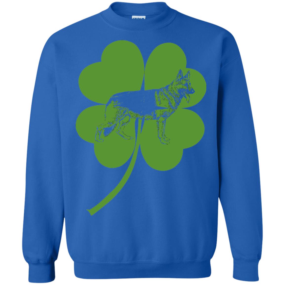 German Shepherd Saint Patrick_s Day T-shirt Royal