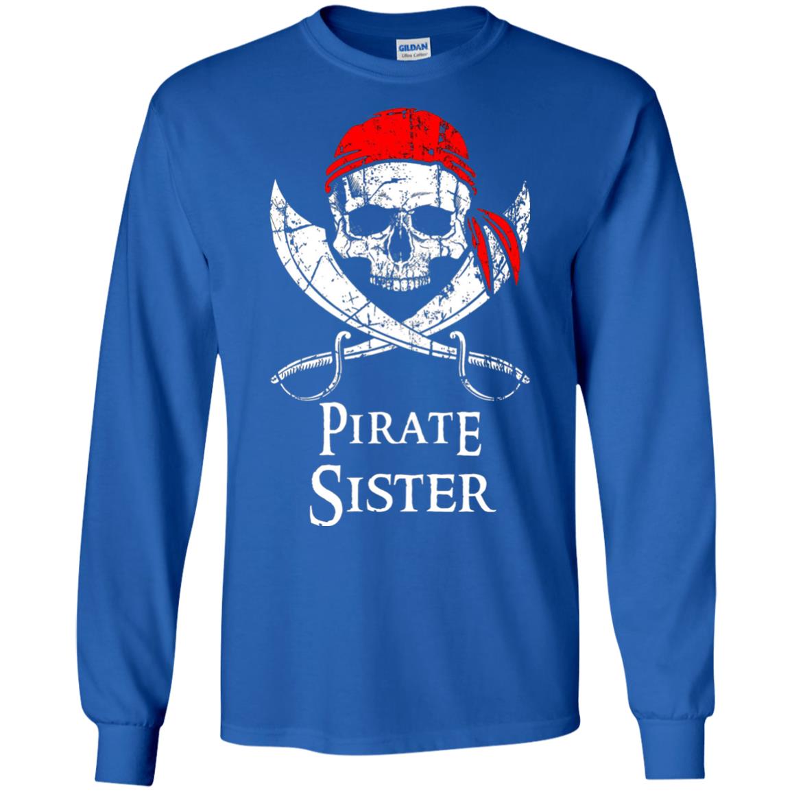 Family T-shirt Pirate Sister Jolly Roger Skull Crossbones Royal
