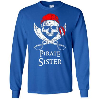 Family T-shirt Pirate Sister Jolly Roger Skull Crossbones Royal