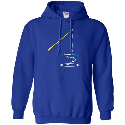Fisherman T-shirt Please Hold I'm On The Other Line Royal