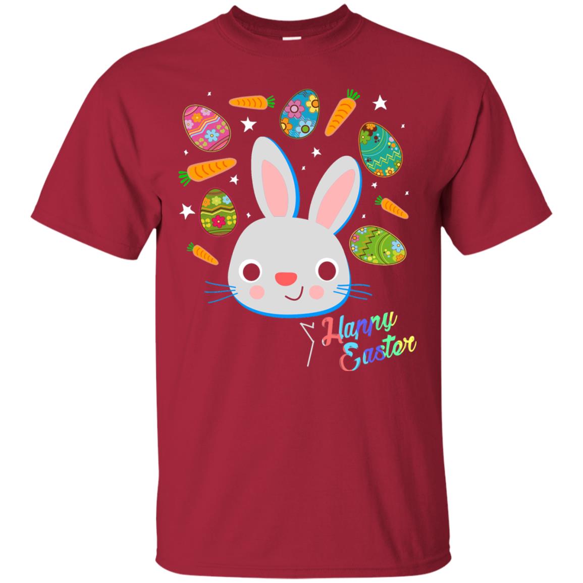 Happy Easter Bunny And Carrot Shirt Cardinal