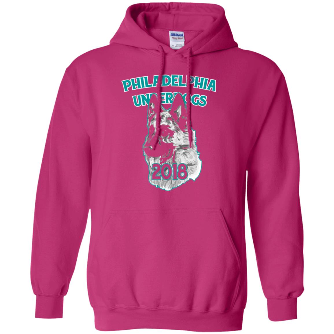Dog Lover T-shirt Philadelphia Underdogs Celebration 2018 T-shirt Heliconia
