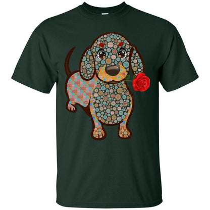 Dachshund Quilts Idea Gift Shirt For Mens Womens Forest