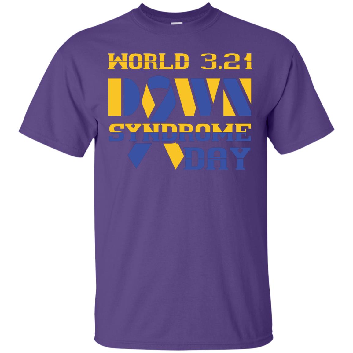 World 3.21 Down Syndrome Day Gift Shirt For Men Or Women Purple