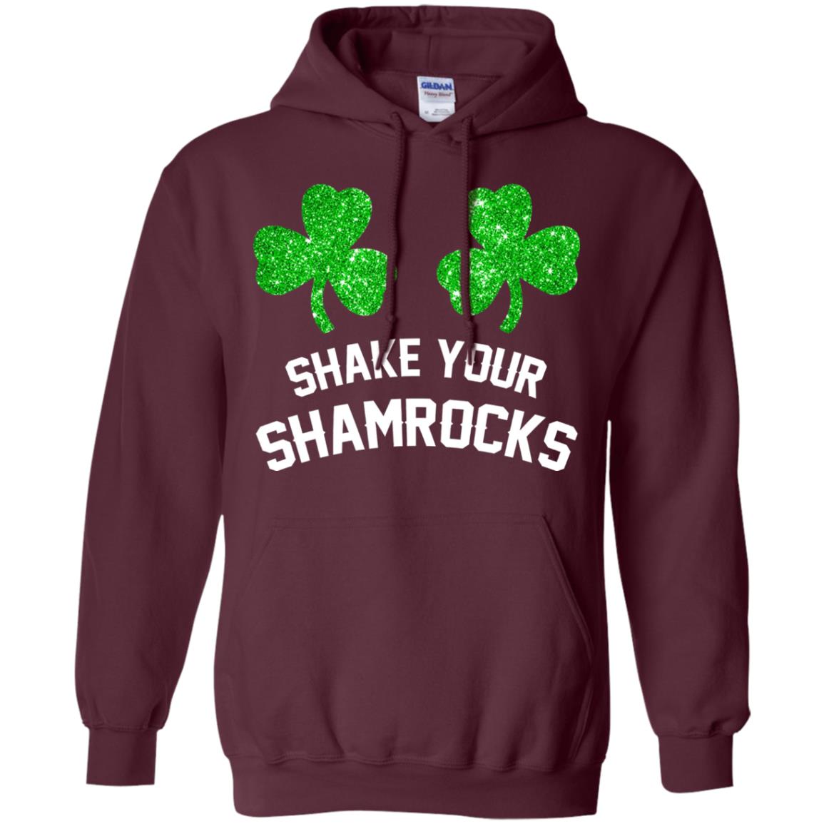 Shake Your Shamrocks St. Patrick_s Day T-shirt Maroon