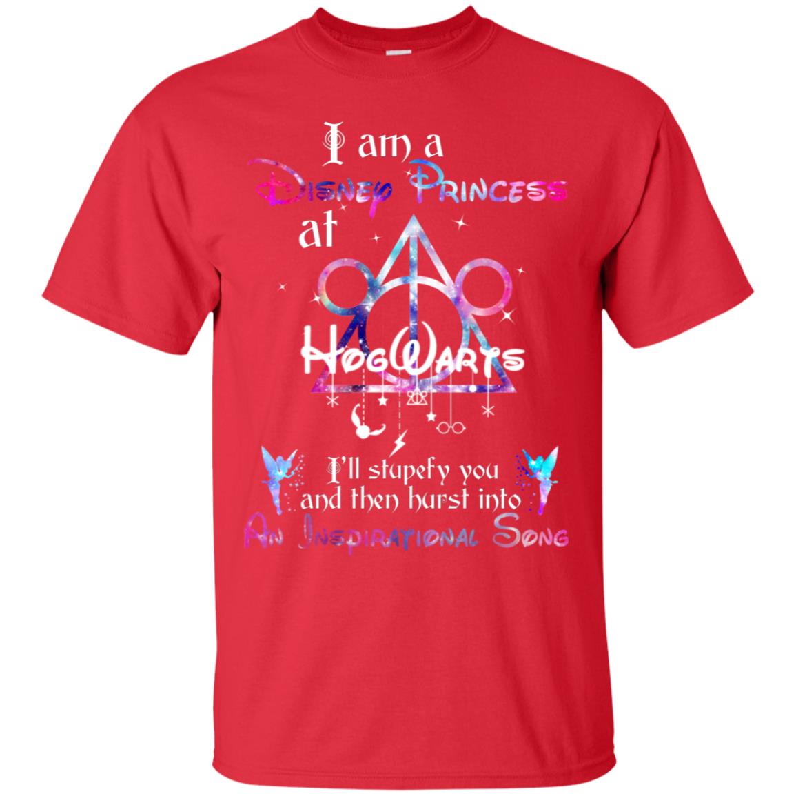 I Am A Disney Pricess At Hogwarts Harry Potter Shirt= G200 Gildan Ultra Cotton T-Shirt Red