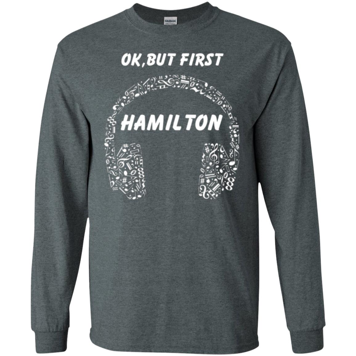 An American Musical Ok, But First Hamilton Ear Phones Dark Heather