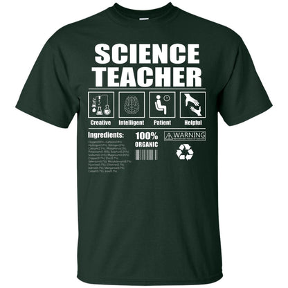 Science Teacher Shirt Creative Intelligent Patient Helpful Forest