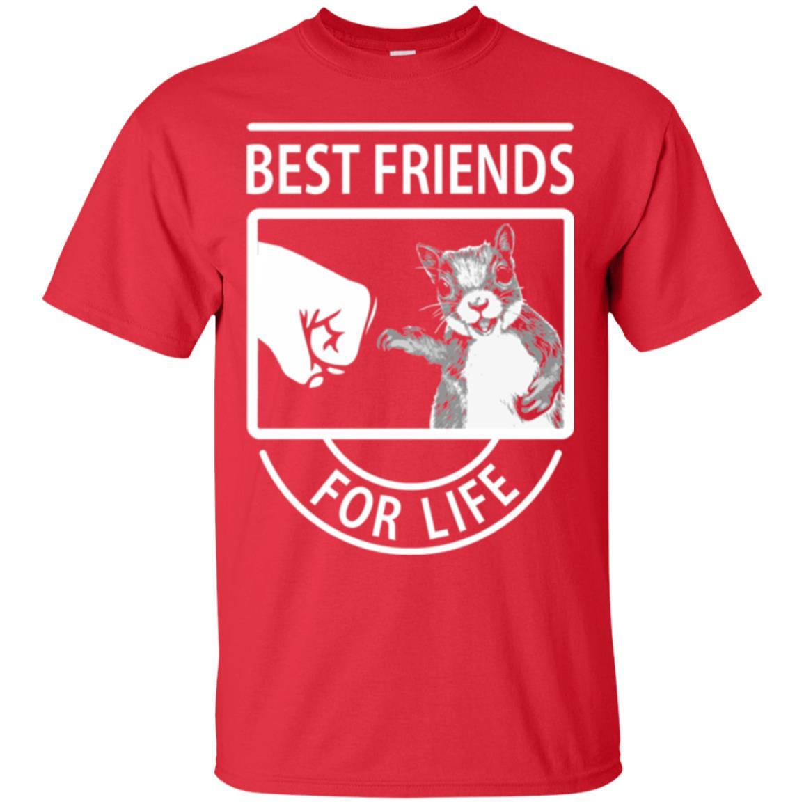 Squirrel T-shirt Best Friend For Life T-shirt Red