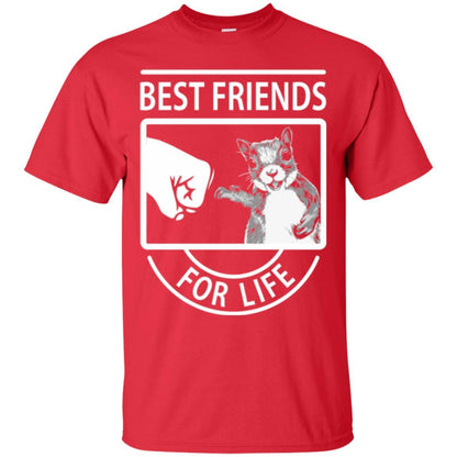 Squirrel T-shirt Best Friend For Life T-shirt Red