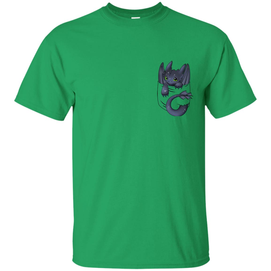 Dragon In Pocket Shirt Irish Green