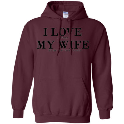 Husband T-shirt I Love It When My Wife Let Me Play Video Games Maroon