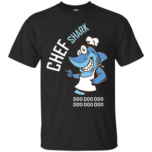 Chef Shark Doo Doo Doo Shirt For Cooker Black