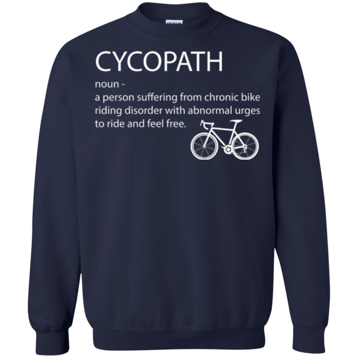 Biker T-shirt Cycopath Definition T-shirt Navy