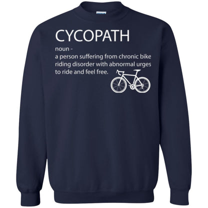 Biker T-shirt Cycopath Definition T-shirt Navy