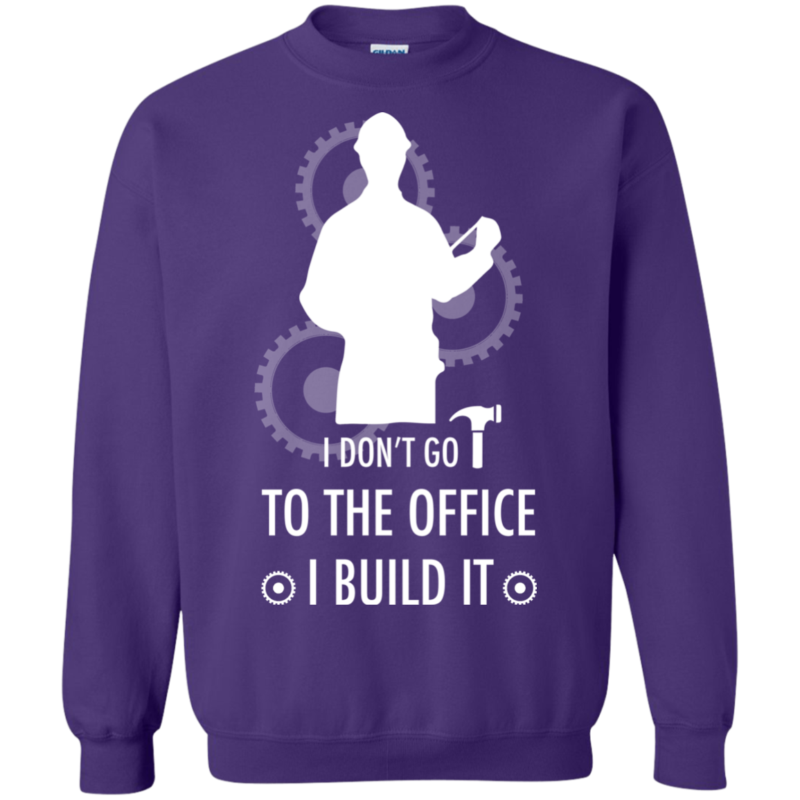 Engineer T-shirt I Don't Go To The Office I Build It Purple
