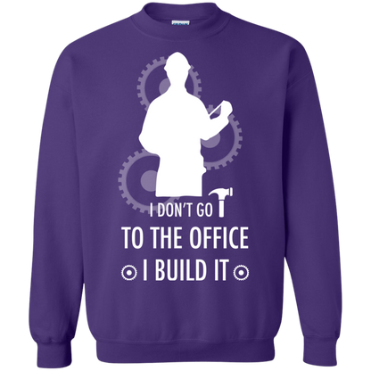 Engineer T-shirt I Don't Go To The Office I Build It Purple