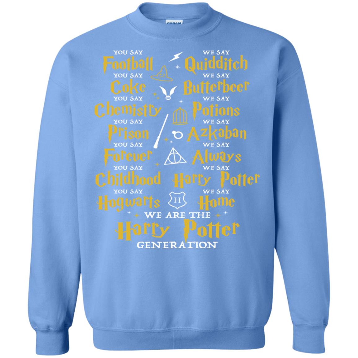 We Are The Harry Potter Generation Movie Fan T-shirt Carolina Blue