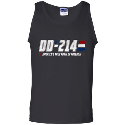 Military T-shirt Dd-214 America_s True Form Of Freedom Black