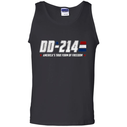 Military T-shirt Dd-214 America_s True Form Of Freedom Black