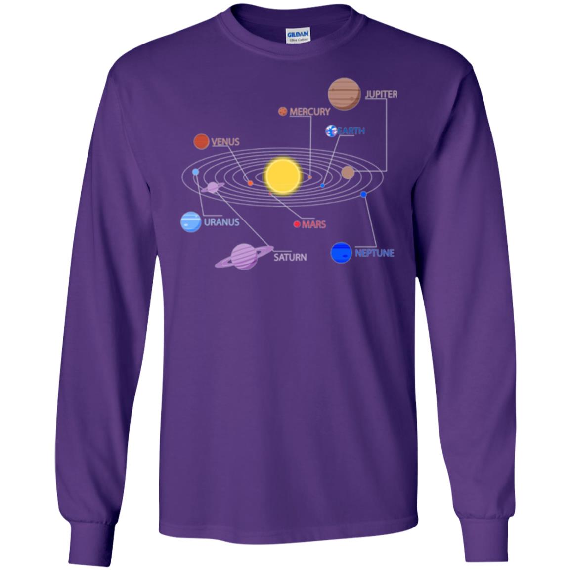 Solar System T-shirt Purple