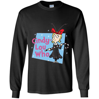 Dr. Seuss Cindy-lou Who Book Lover T-shirt Black