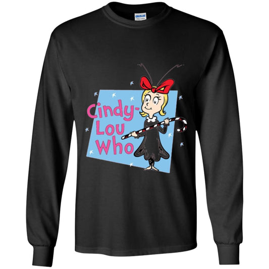 Dr. Seuss Cindy-lou Who Book Lover T-shirt Black