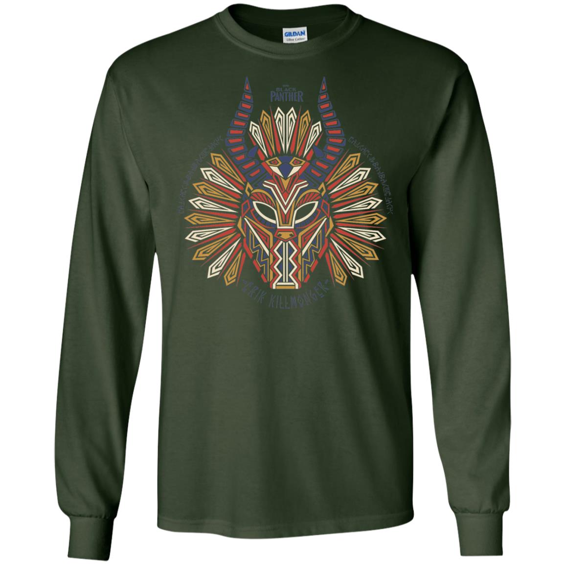 Black Panther Movie Geo Killmonger Movie Lover T-shirt Forest Green