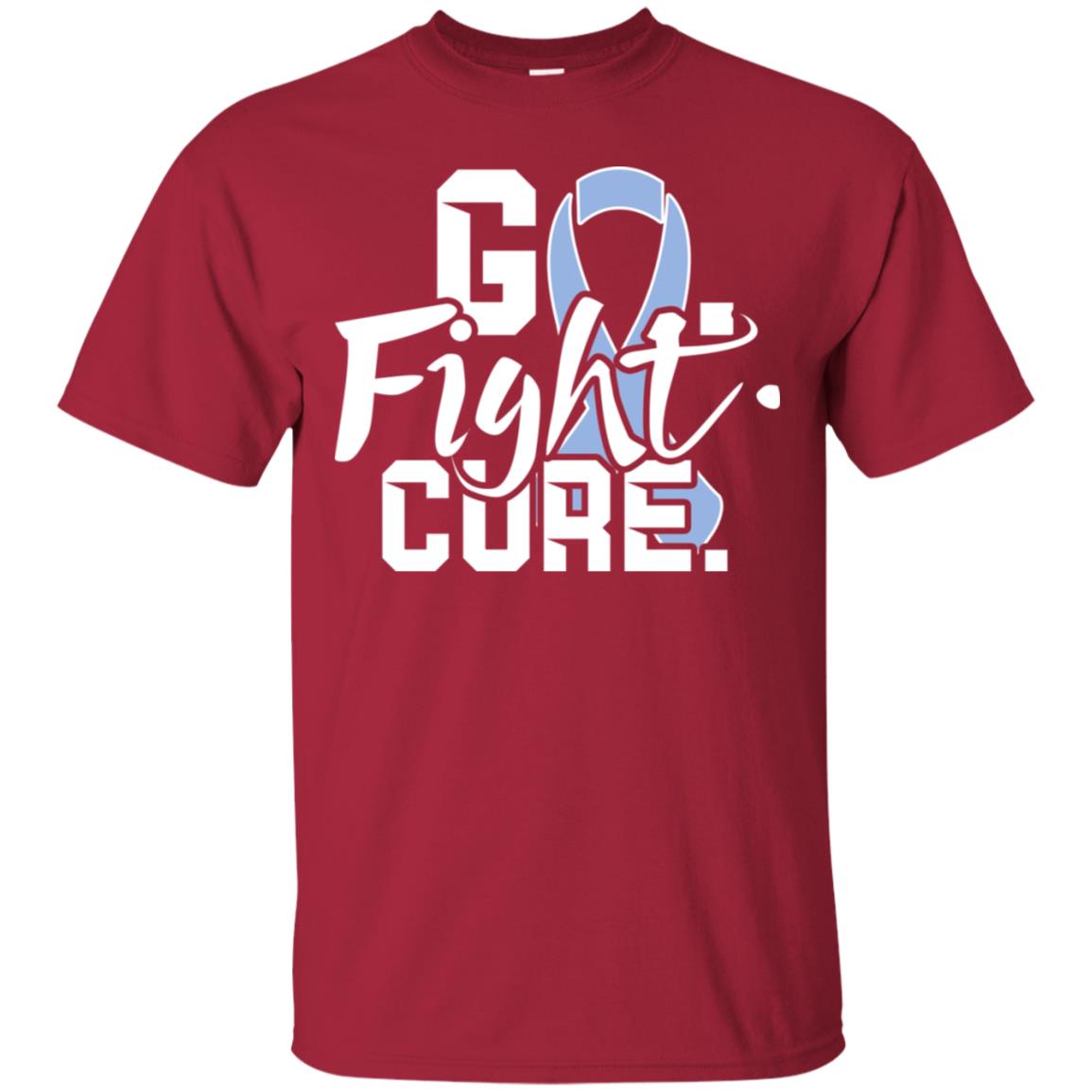 Stomach Cancer Go Fight Cure Periwinkle Ribbon Shirt Cardinal
