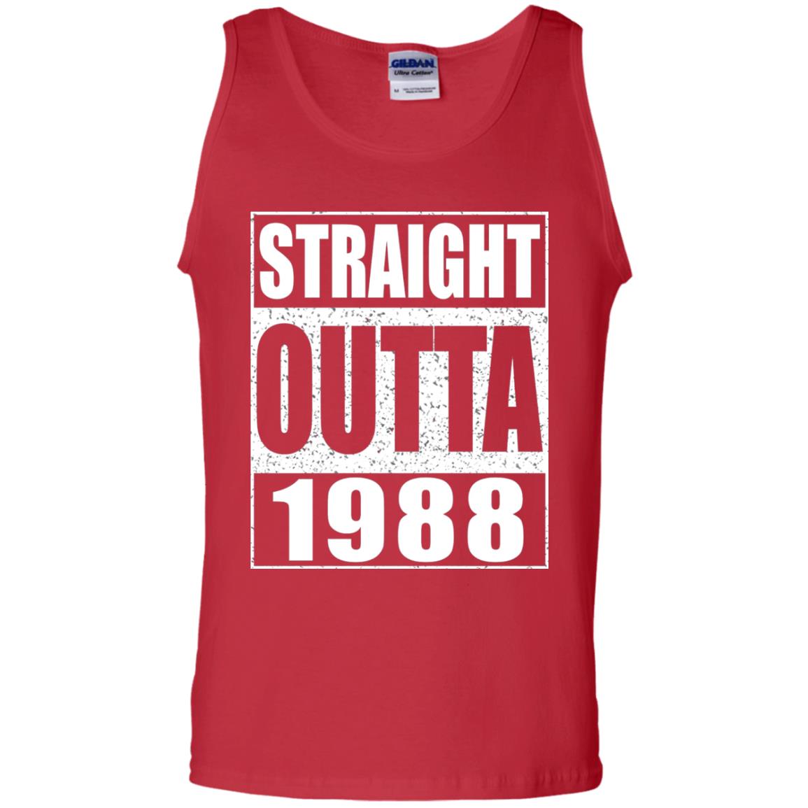 Straight Outta 1988 Funny 30th Birthday Shirt Red