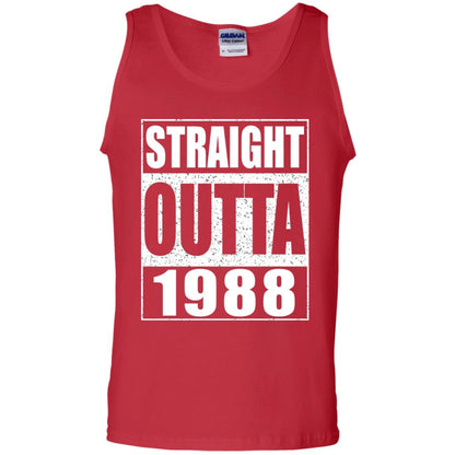 Straight Outta 1988 Funny 30th Birthday Shirt Red