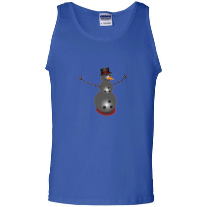 Christmas T-shirt Bowling Ball Snowman Royal