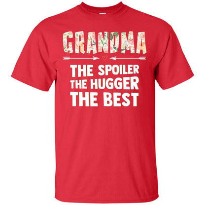 Grandma The Spoiler The Hugger The Best Nana Shirt Red