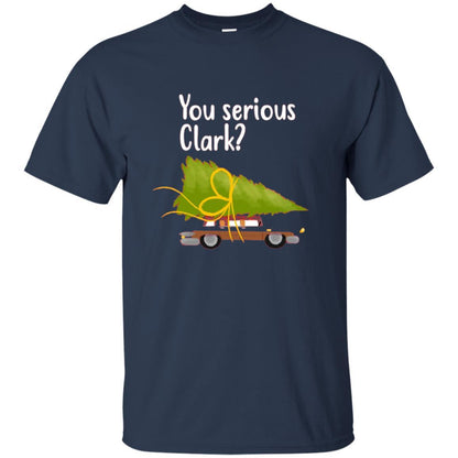 Christmas T-shirt You Serious Clark Navy