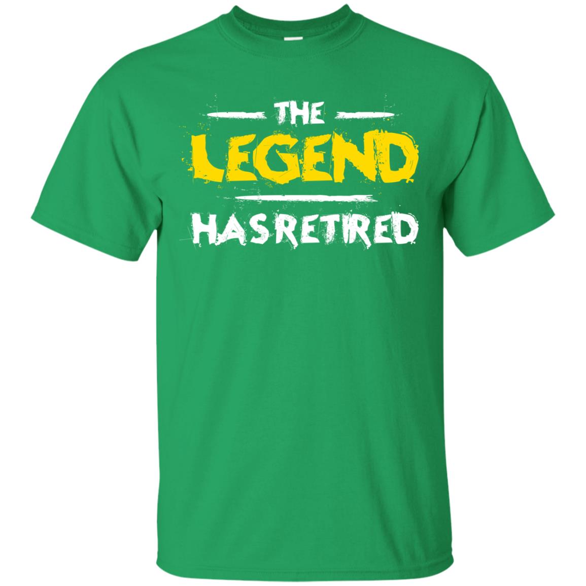 Retirement T-shirt The Legend Has Retired Irish Green