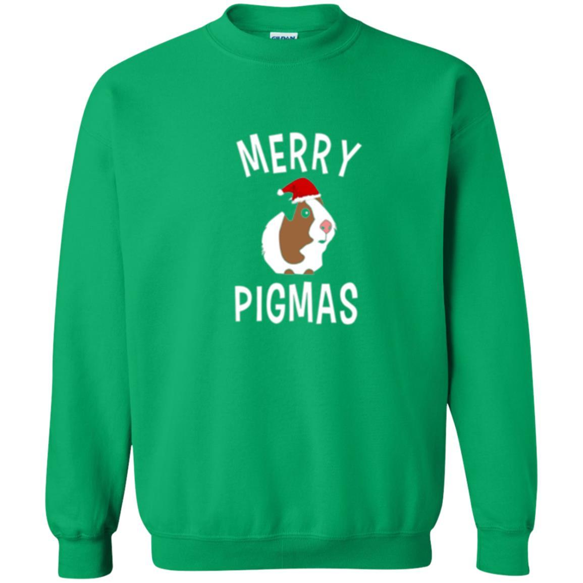 Guinea Pig Lover T-shirt Merry Christmas Pigmas Irish Green