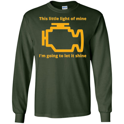 This Little Light Of Mine - Check Engine Light T-shirt Forest Green
