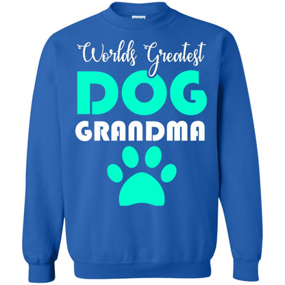 Worlds Greatest Dog Grandma Gift Shirt For Nana Royal