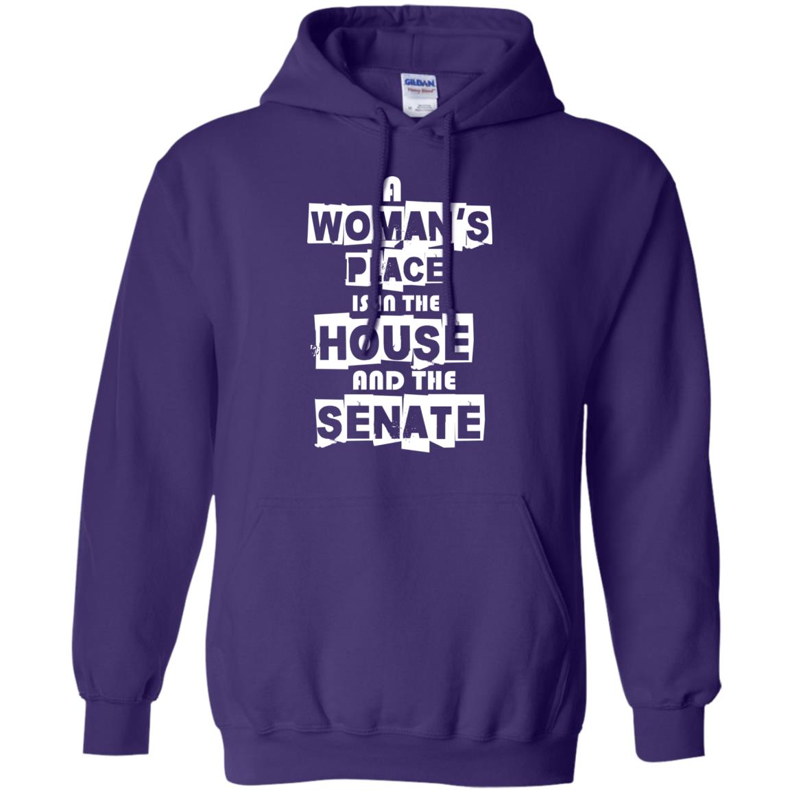 Women's Right T-shirt A Woman's Place Is In The House And The Senate Purple