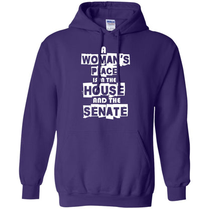 Women's Right T-shirt A Woman's Place Is In The House And The Senate Purple