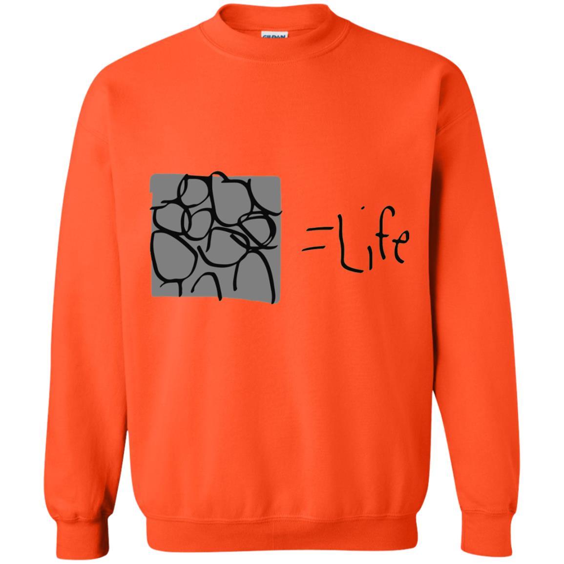 Cobblestone Equals Life Video Game Gamers Shirt Orange