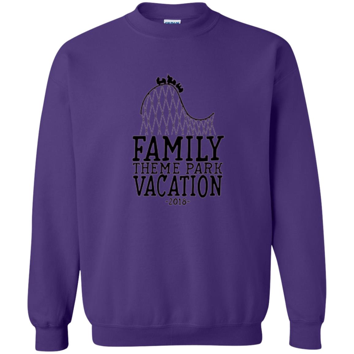 Family T-shirt Vacation 2018 Theme Park Roller Coaster Purple