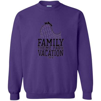 Family T-shirt Vacation 2018 Theme Park Roller Coaster Purple