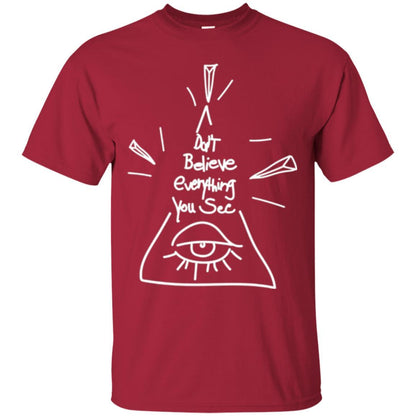 Shane Dawson T-shirt Don't Believe Everything You See Cardinal